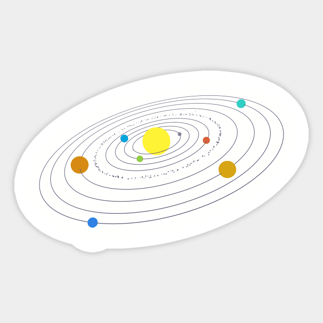 Solar System Sticker by andyjhunter